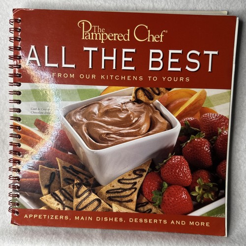 Pampered chef cookbook spiral - pampered,