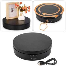 360° Rotating Electric Turntable Display Stand Jewelry Photography Show Holder