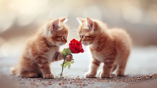 Cute kittens cat canvas - kittens,
