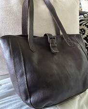 Fat face Brown Leather Tote