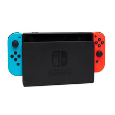 Nintendo Switch HAC-001 with Red/Blue joycons 32GB Black with Dock - Excellent