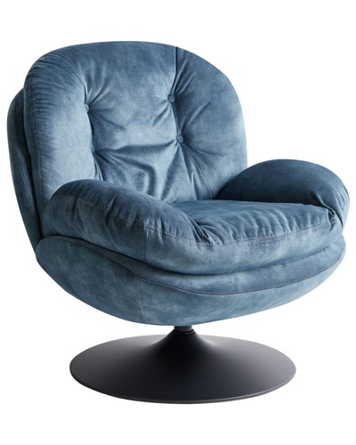 Swivel armchair nolvik velvet - swivel,