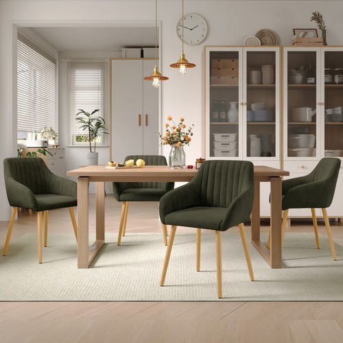 Dining chairs set 4 6 - chairs,