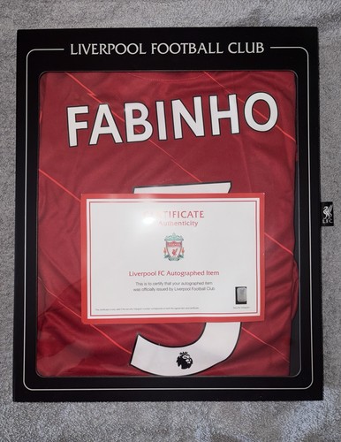 Fabinho signed liverpool shirt - liverpool,
