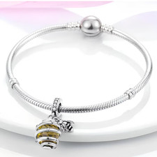 Beehive and Bee S925 Sterling