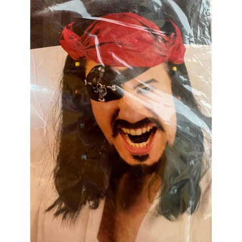Beaded pirate wig adult - pirate,