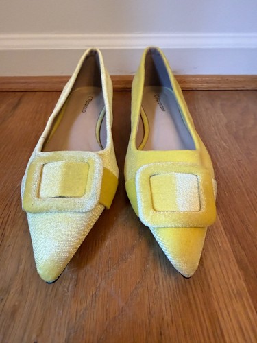 Paravano yellow velvet aida - velvet,