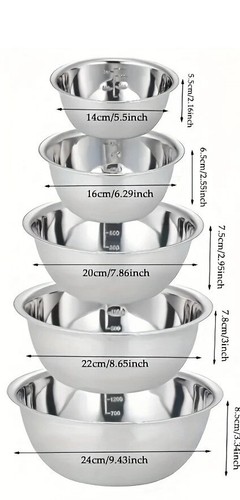 Mixing bowls with scale - mixing,