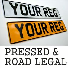 PAIR 2x 3D PRESSED METAL