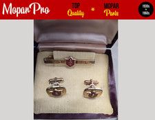 NOS 1940s 50s 60s Desoto Cufflinks Set With Tie Bar 1950 1951 1952 46 47 48 49