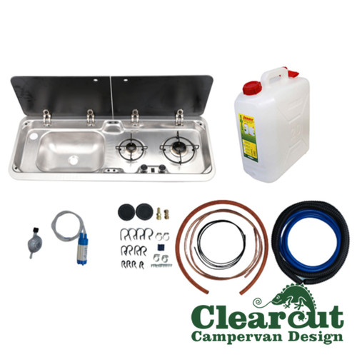 Lpg cooker hob - sink, install