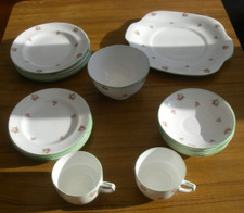 Crown PINK ROSE Tea Service