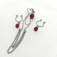 Set Intimate Jewelry, Nipple Rings & Clit Clamp No Piercing Vaginal Clit Clip UK