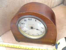 VINTAGE 8 DAY  BALANCE WHEEL WORKING BRASS MOVEMENT TICKING AWAY FINE SWISS MADE