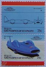 1964 Donald Campbell BLUEBIRD II Car Stamps (Leaders of the World / Auto 100)