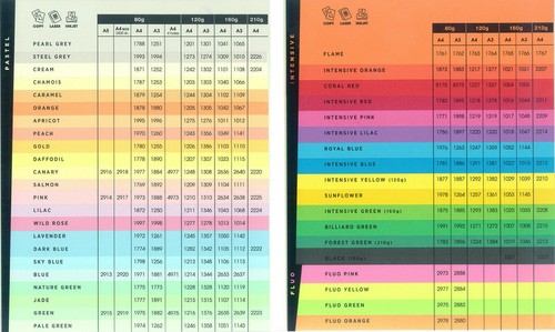 160gsm coloured card smooth - card,