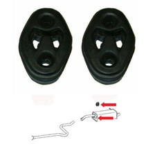 2x Back Box Exhaust Rubber Hanger Mounts For Ford Fiesta 1.25 16v MK7