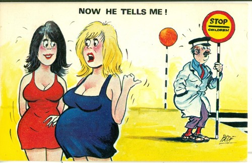 Postcard comic cardtoon - postcard, series