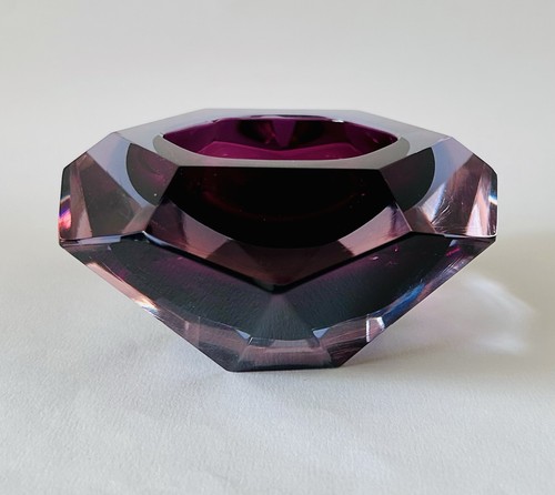 Murano glass sommerso bowl - sommerso,