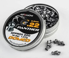 Panther air rifle pellets, Domed, calibre 5.5mm .22