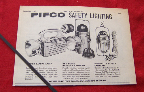 Pifco motoring torches 1961 - pifco,