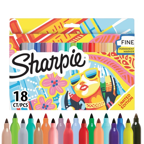 Sharpie permanent markers fine - permanent,