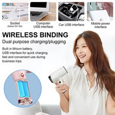 Portable USB Cordless Hair Dryer Versatile Hairdressing Electric Rechargeable