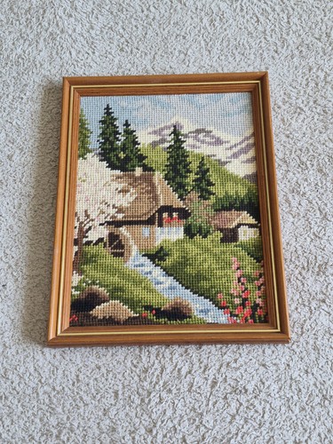 Vintage needlepoint tapestry - needlepoint,