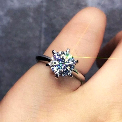 Round cut solitaire - cut,