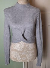 Shein Light Grey High Neck