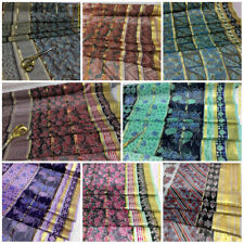 *New*Gold Lurex Striped Floral