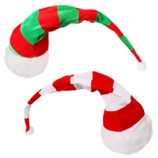 LONG STRIPY CHRISTMAS HATS