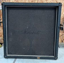Vintage 1990s Marshall 4x12 Slanted Guitar Amplifier Cabinet Cab EMPTY Unloaded