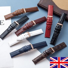 High Quality Cowhide Genuine Leather Watch Strap 12-22mm Universal Wristband