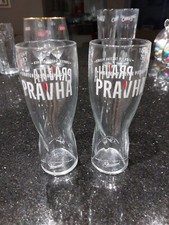 Pravha Lager half pint glasses