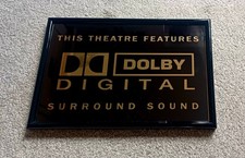 HOME CINEMA SIGN / PLAQUE - DOLBY DIGITAL SURROUND SOUND