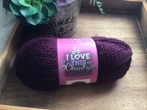 Love this chunky yarn - love,