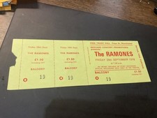 The Ramones concert ticket gig