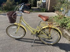 Girls Viking Belgravia Lemon Yellow Bike 20 Inch 6 Speed - stylish cruiser