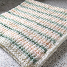 Handmade crochet baby blanket - handmade,