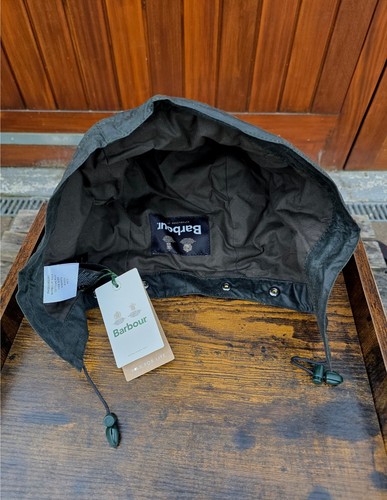 Barbour wax jacket hood dark - hood,