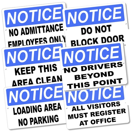 Notice awareness safety sign - safety,