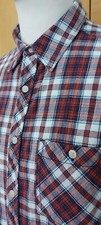 LEE 101 RED FLANNEL PLAID