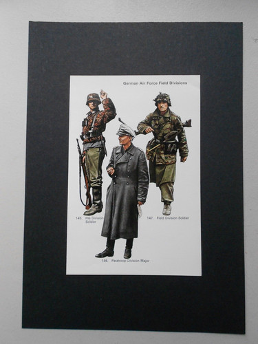 Vintage military print german - vintage, print-