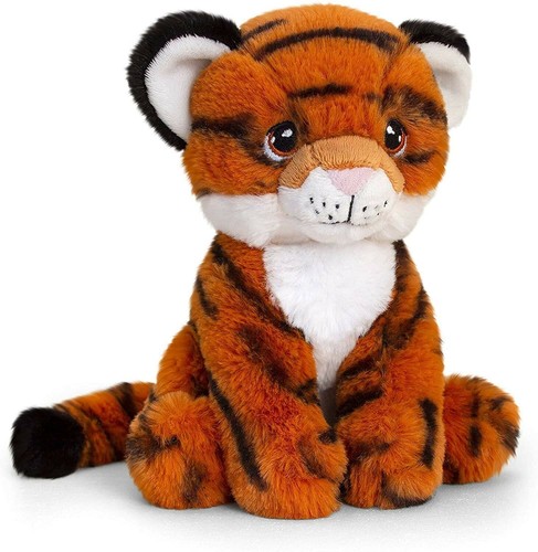 Tiger plush toy 18cm - tiger, 100%