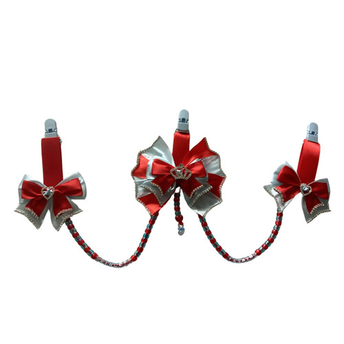 Personalised red and baby blue - and,