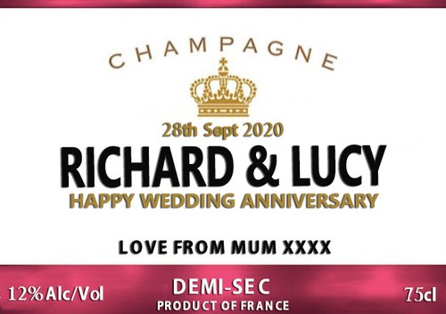 Personalised moet champagne - personalised,