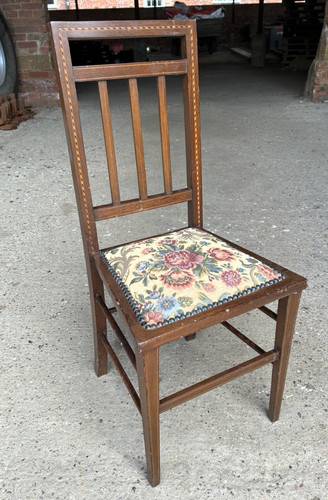 Antique edwardian inlaid beech - antique,