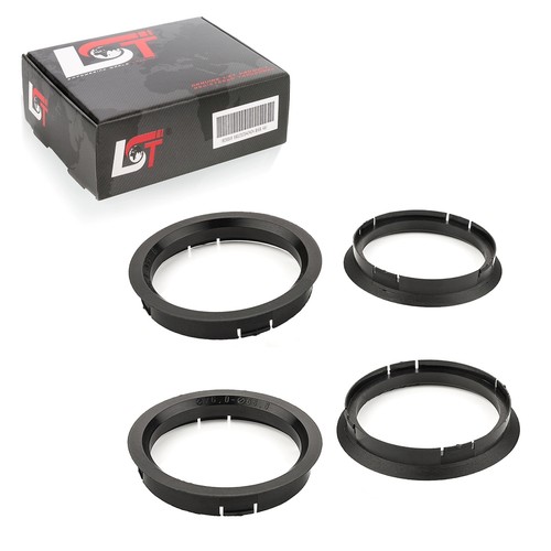 Center rings black - 4x,