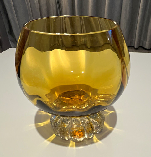 Vintage åseda glasbruk amber - glasbruk,